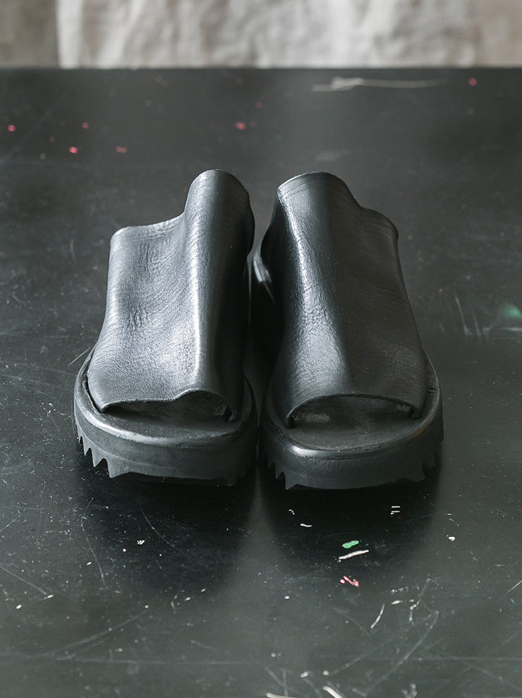 DIMISSIANOS&MILLER<br> Women's Rubber Sole Mules CALF / BLACK