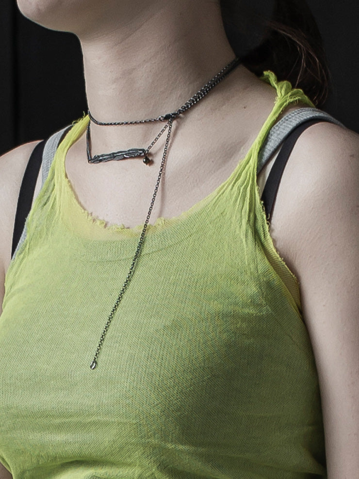 RUNDHOLZ DIP<br> WOMENS tulle tank top / SPRING