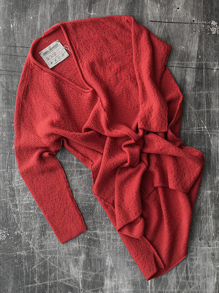 DANIEL ANDRESEN<br> ECHINECEA knit dress / RED