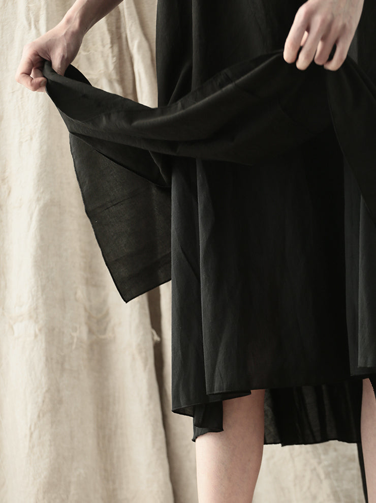 individual sentiments<br> WOMENS Layered Dress MOTTLED BLACK