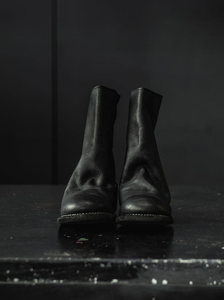 GUIDI<br>WOMENS バックジップブーツ 796 BLKT / BABY CALF FULL GRAIN