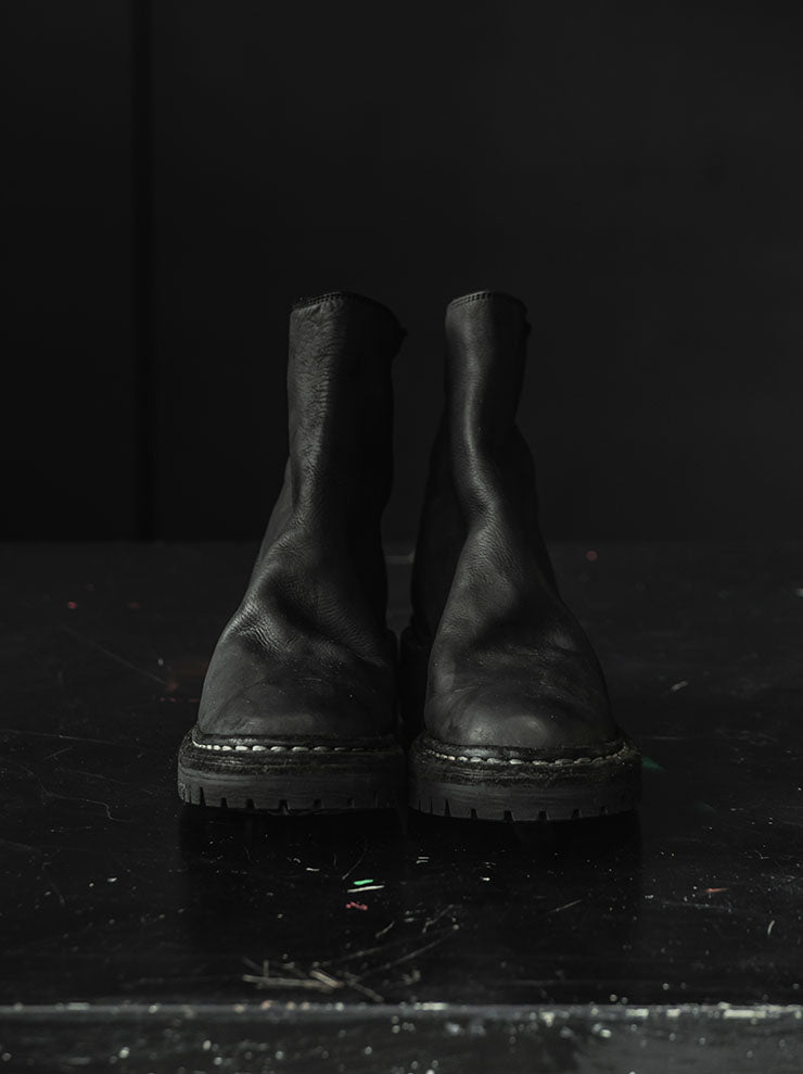 GUIDI<br>WOMENS バックジップブーツ 796V_N BLKT / BABY CALF FULL GRAIN