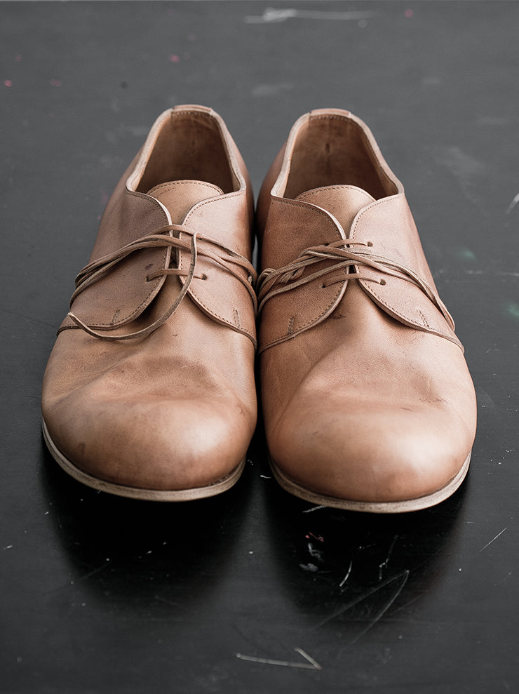 DIMISSIANOS&MILLER<br> Men's Clutter Derby Chaplin Shoes NATURAL