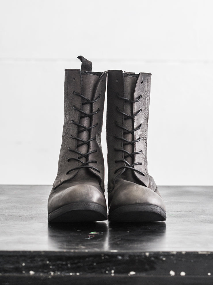 NUTSA MODEBADZE <br>Women's lace-up boots BEIGE ASH