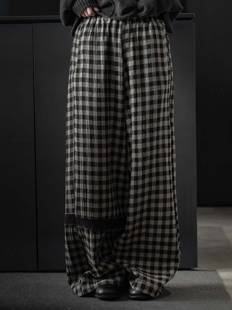serien°umerica<br> WOMENS check trousers / CHECKED