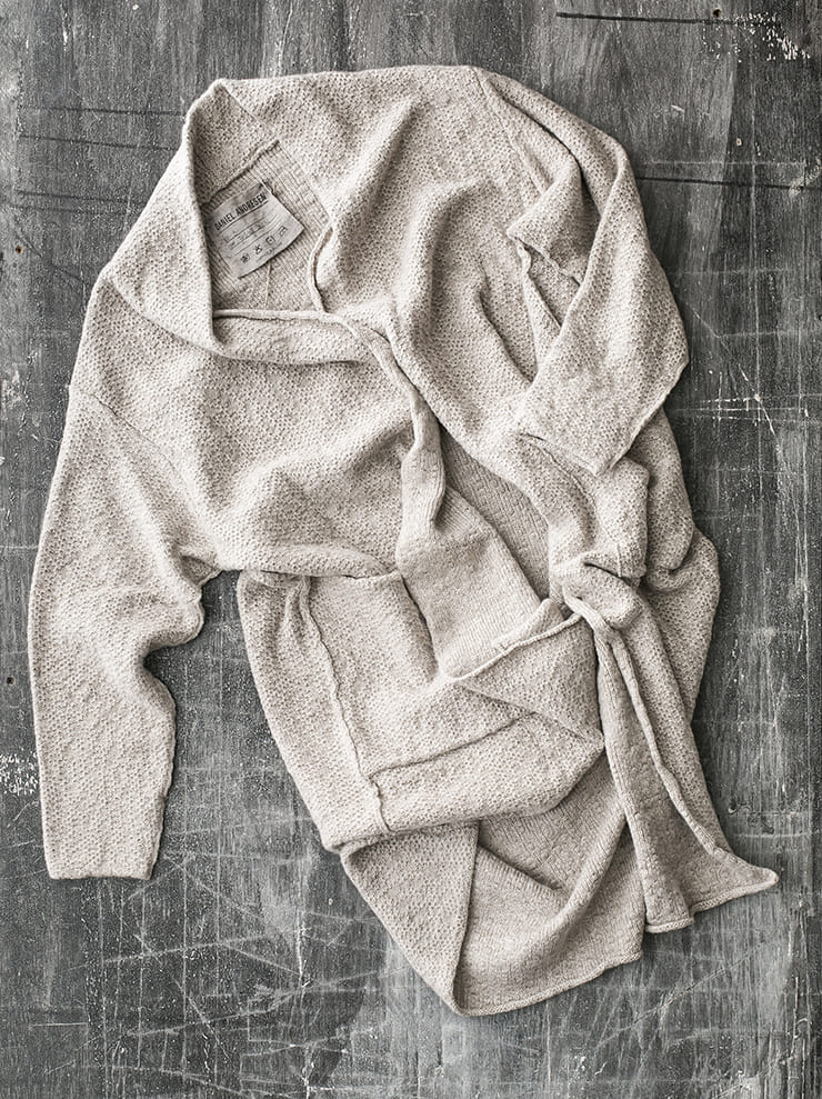 DANIEL ANDRESEN<br> IRIS long knit coat / ECRU