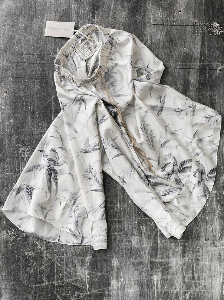 By Walid<br> Women's Prairie Skirt Pants PAPAGAYO GRAY