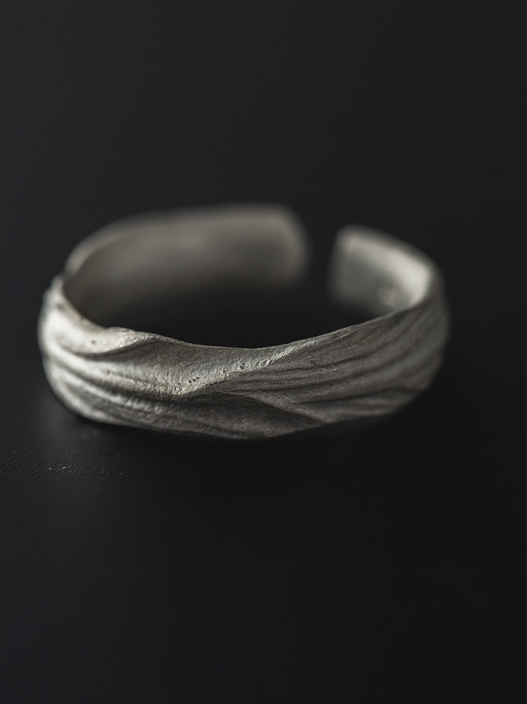 UMA WANG × DETAJ<br> HERB SILVER RING / ROSEMARY / WHITE
