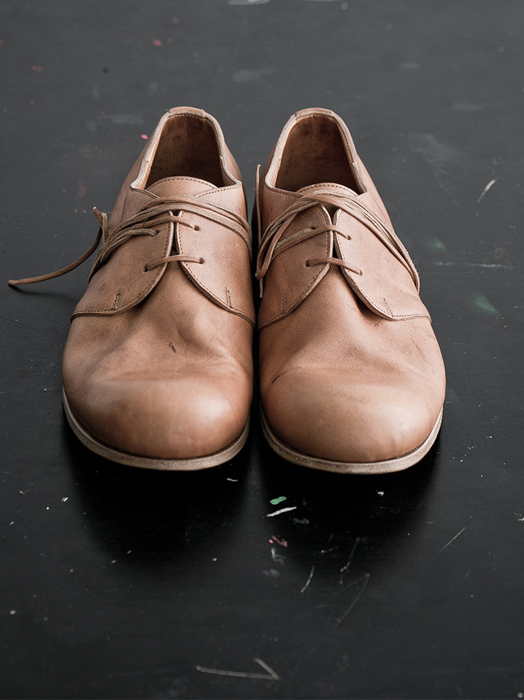 DIMISSIANOS&MILLER<br> Women's Clutter Derby Chaplin Shoes NATURAL