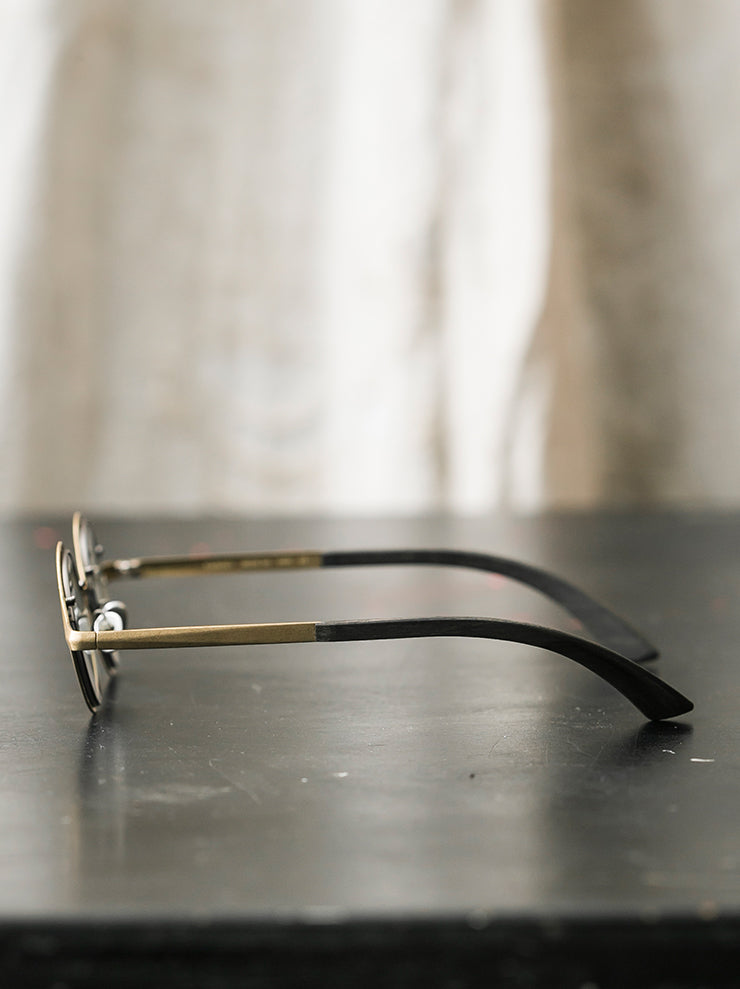 RIGARDS×DETAJ<br> Copper x solid wood sunglasses GOLD PATINA / RG0825DT
