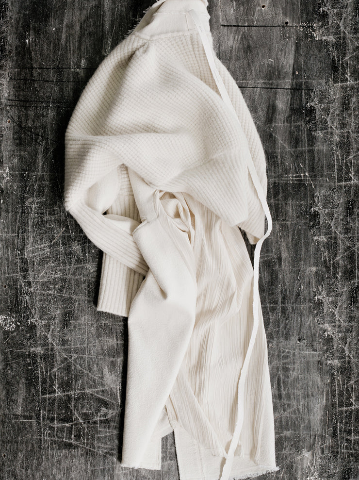 Phaédo<br> long coat WHITE