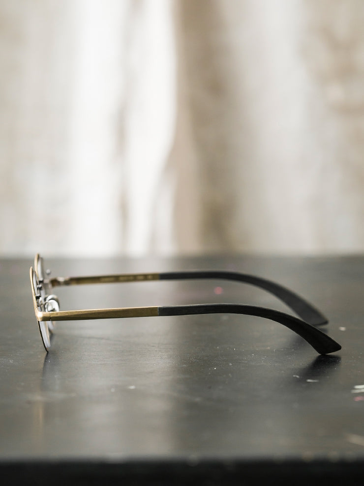 RIGARDS×DETAJ<br> Copper x solid wood sunglasses GOLD PATINA / RG0825DT