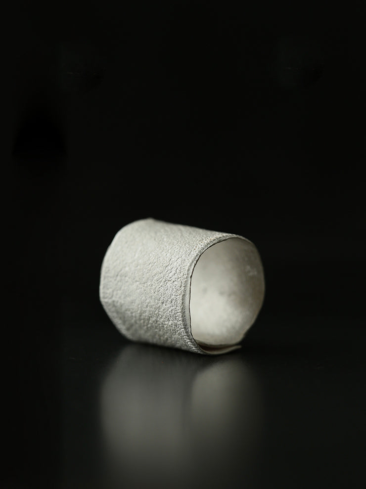 UMA WANG × DETAJ<br> VELVET SILVER RING / WHITE