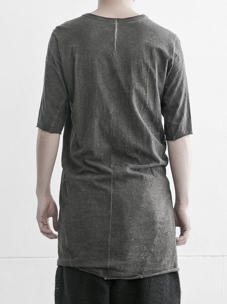 ISAAC SELLAM EXPERIENCE<br> MENS Cotton Jersey T-shirt PLOMB