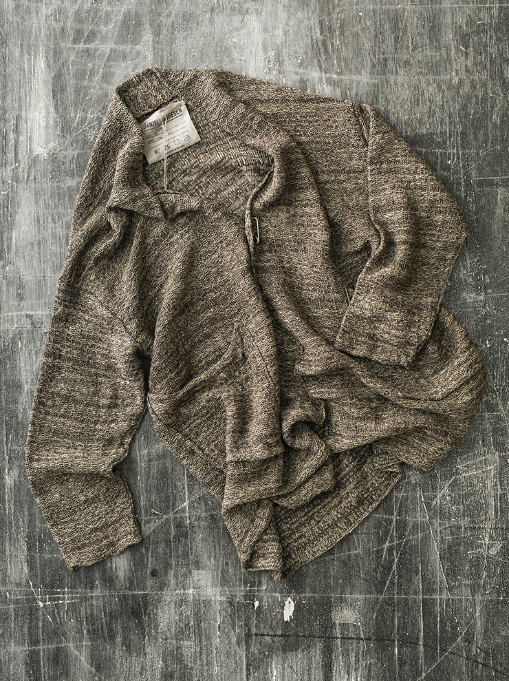 DANIEL ANDRESEN<br> APPLE linen knit cardigan NOUGAT×CORN