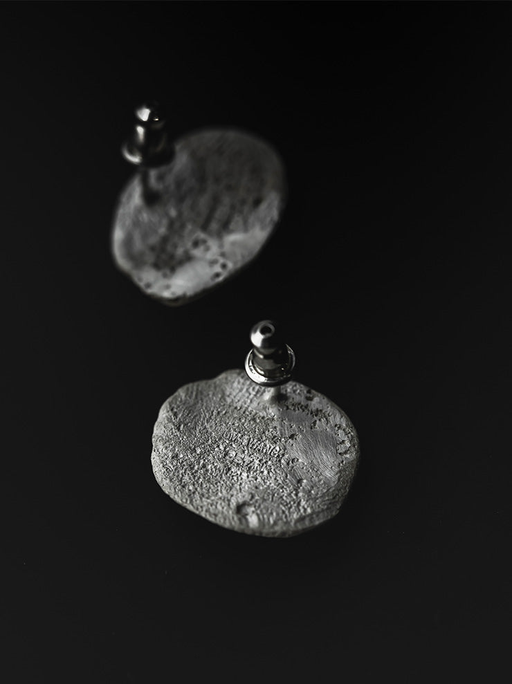 UMA WANG × DETAJ<br>HERB SILVER EARRINGS / ROSEMARY / WHITE