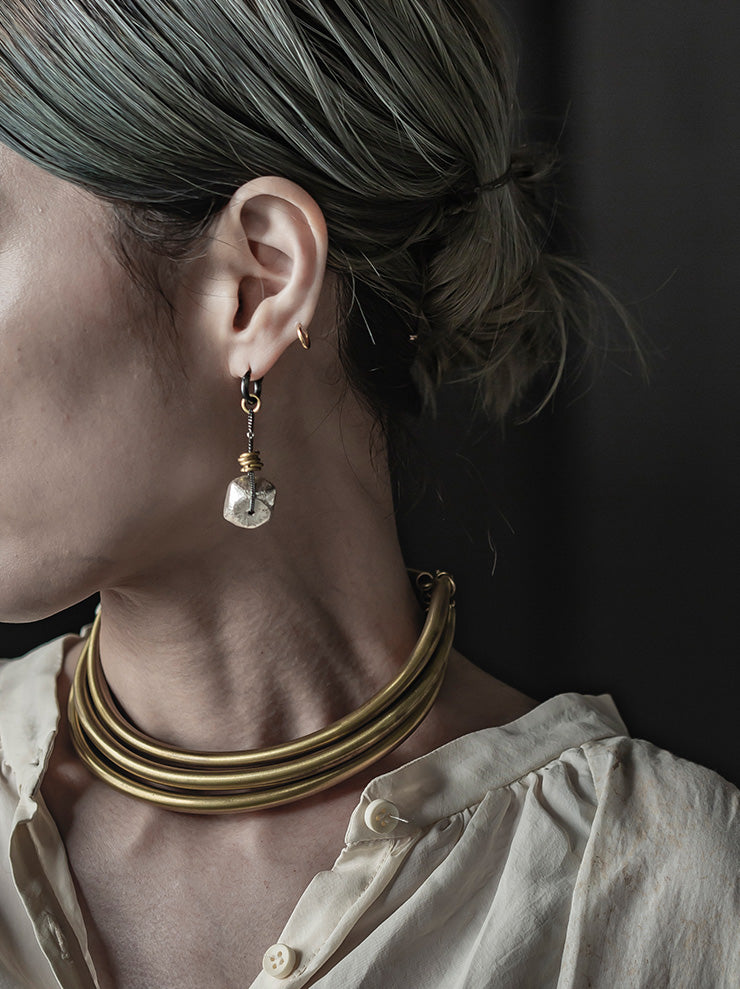 UMA WANG X DETAJ <br>AFRICAN EARRING