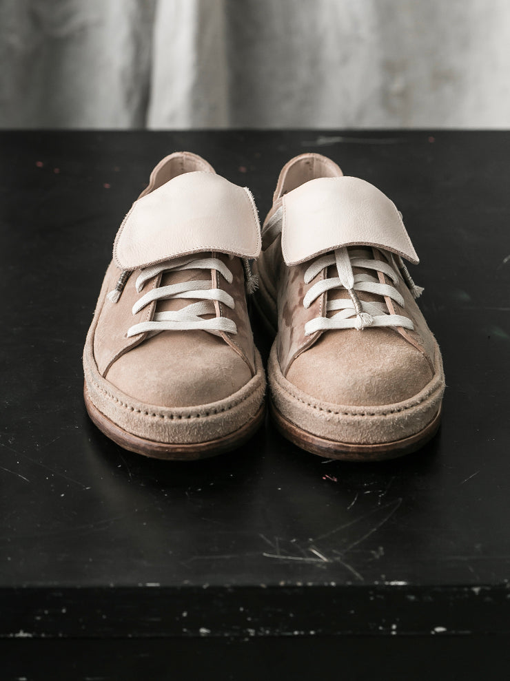 SEYE<br> MENS Low overtan leather shoes / NATURAL