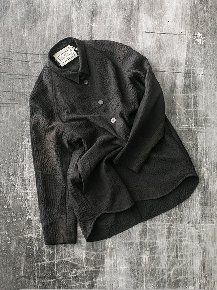 By Walid<br>メンズ マイルシャツジャケット BLACK / SIZE M