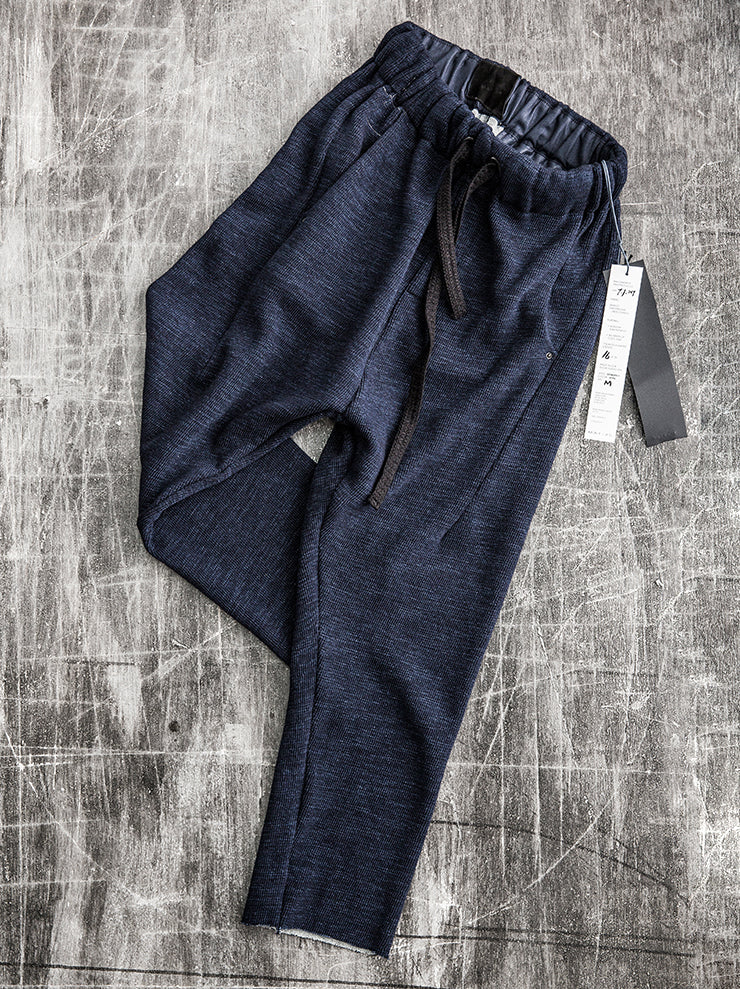 MATiAS<br> Indigo knit drawcord pants INDIGO