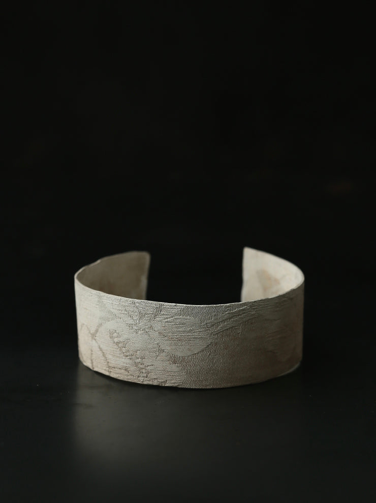 UMA WANG × DETAJ<br>TSUBAKI SILVER BRACELET / OLD WHITE