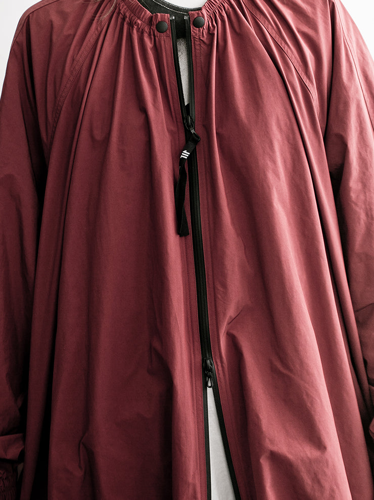 NILøS<br> Ruched long blouson RED