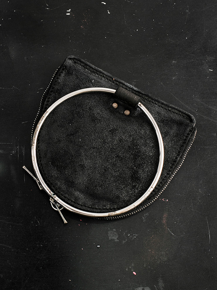 GUIDI<br> Ring handbag S06RU COATED BLACK