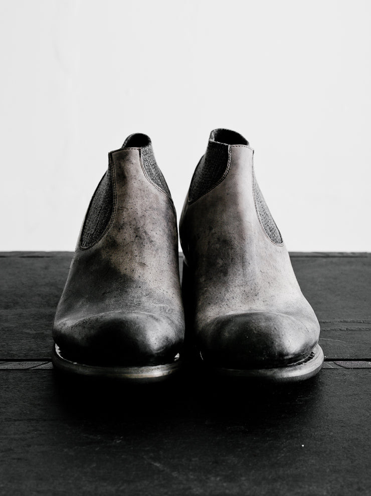 EMATYTE<br />MENS Horse Leather Culatta Side Gore Boots / GREY
