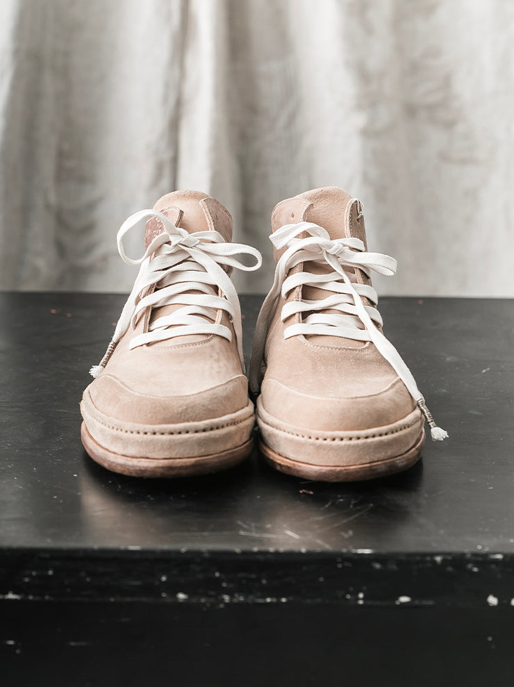 SEYE<br> MENS Classic high-cut leather shoes / NATURAL