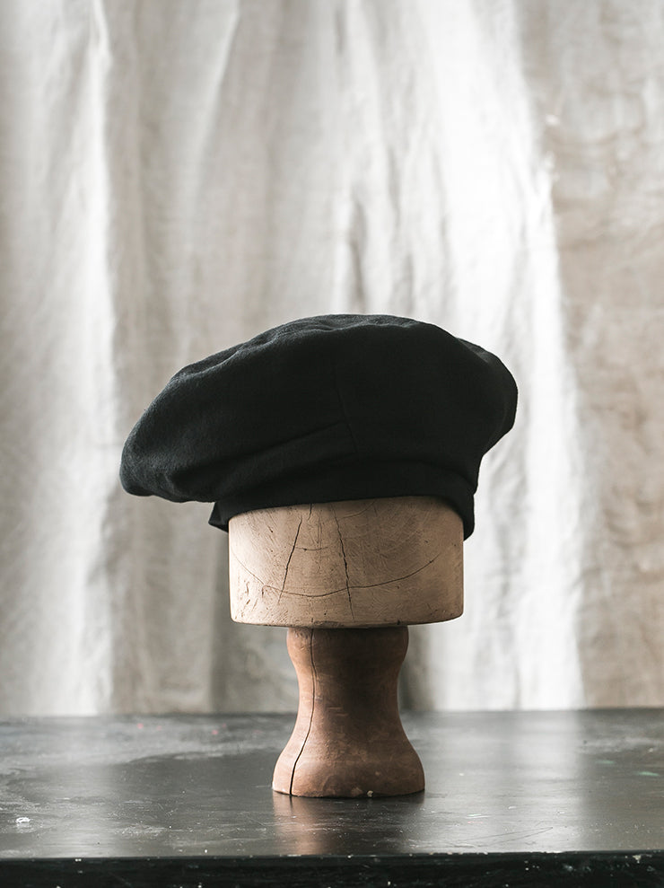 HORISAKI<br> THBASC Cotton Beret BLACK