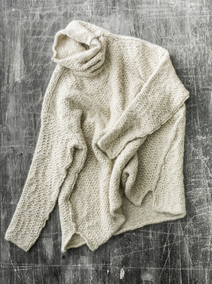 DANIEL ANDRESEN <br>Big chunky turtle knit ECRU