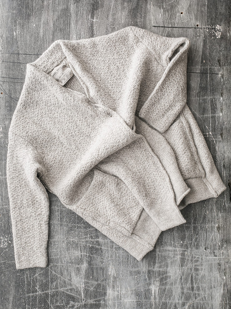 DANIEL ANDRESEN<br> ASTER long knit cardigan / MINK