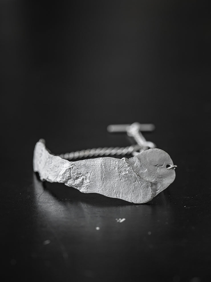 UMA WANG × DETAJ<br>TOUHEN SILVER BRACELET / WHITE