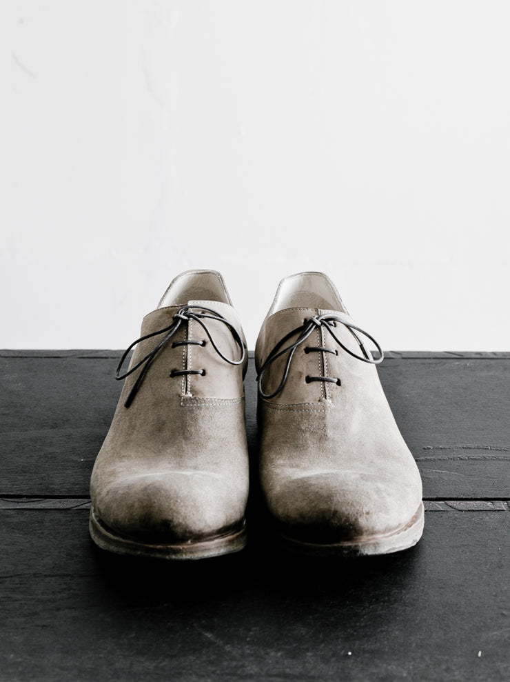 EMATYTE<br> MENS Horse Leather Culatta Onepiece Lace-up Shoes / MARBLE