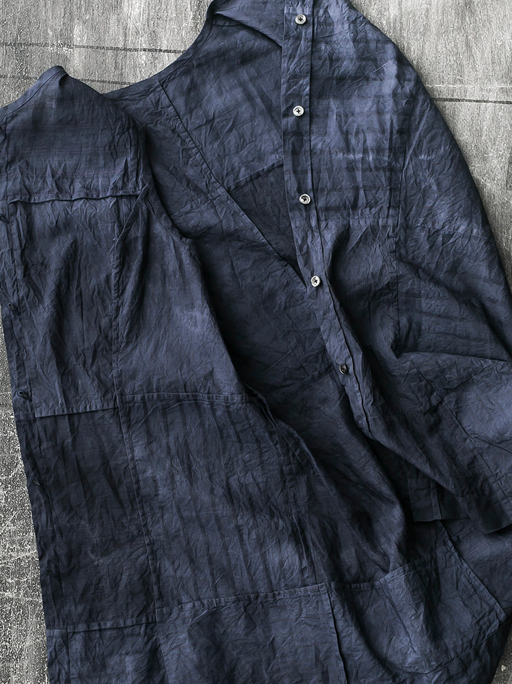 ATELIER SUPPAN<br> WOMENS mixed material sleeveless shirt