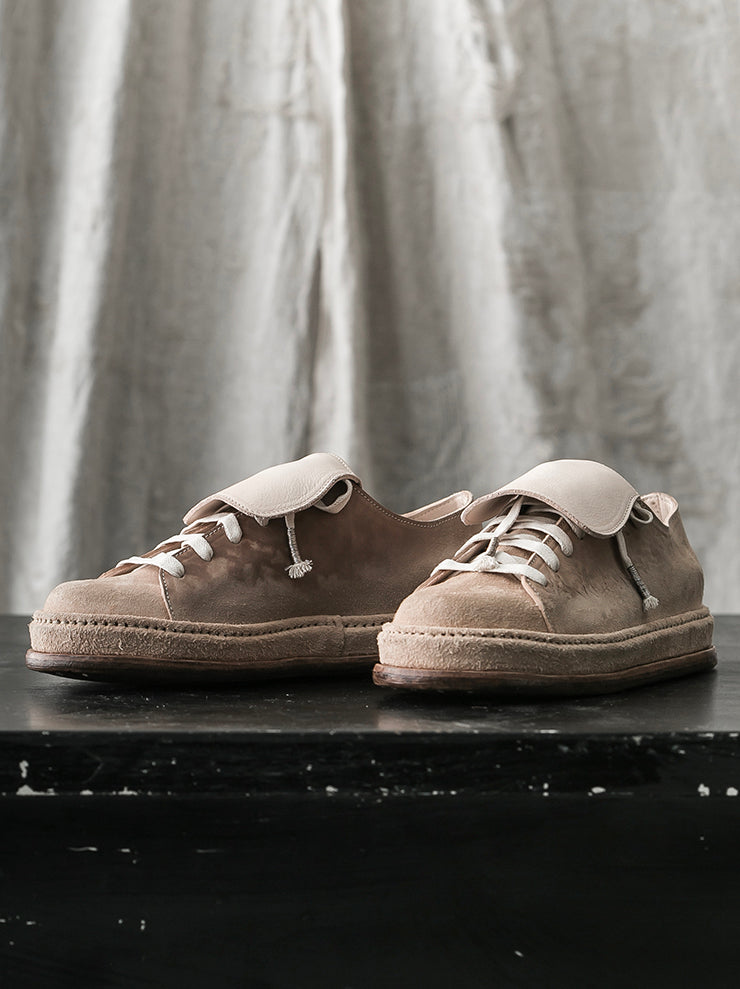 SEYE<br> MENS Low overtan leather shoes / NATURAL