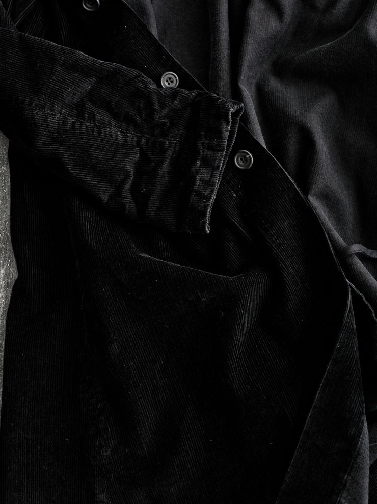 HORISAKI<br>ユニセックスコーデュロイコート BLACK