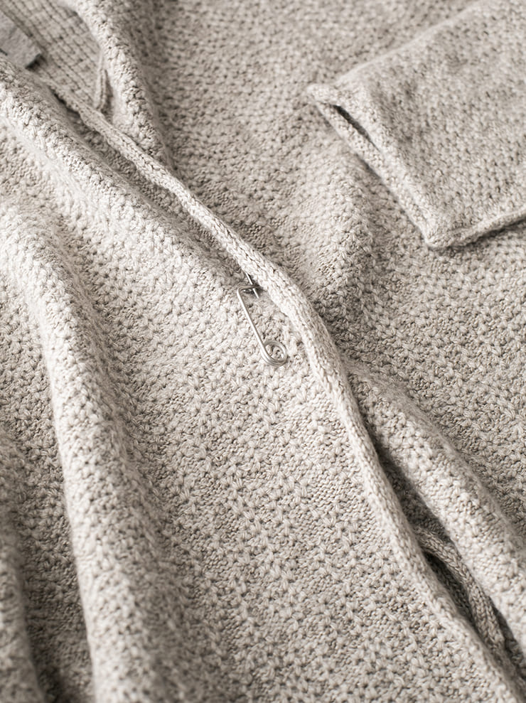 DANIEL ANDRESEN<br> IRIS long knit coat / ECRU