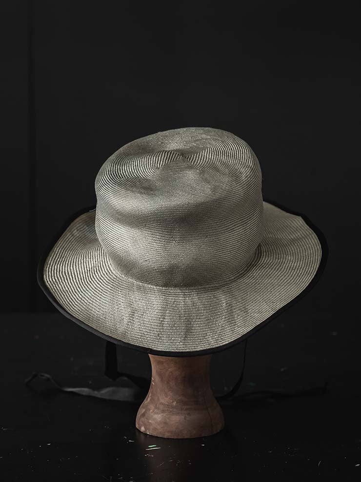 HORISAKI<br> SHVBK007 Antique Sisal Straw Hat IRON