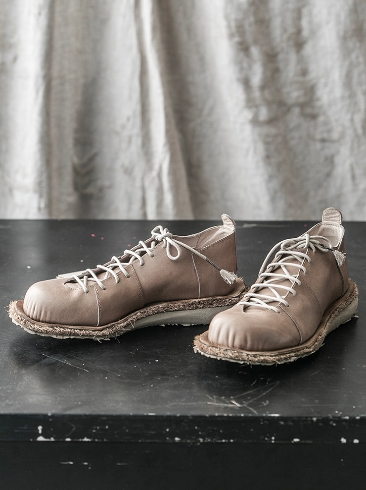 MATTHIAS WINKLER<br />MENS デッドストックカウレザーシューズ FLOSS / Beige