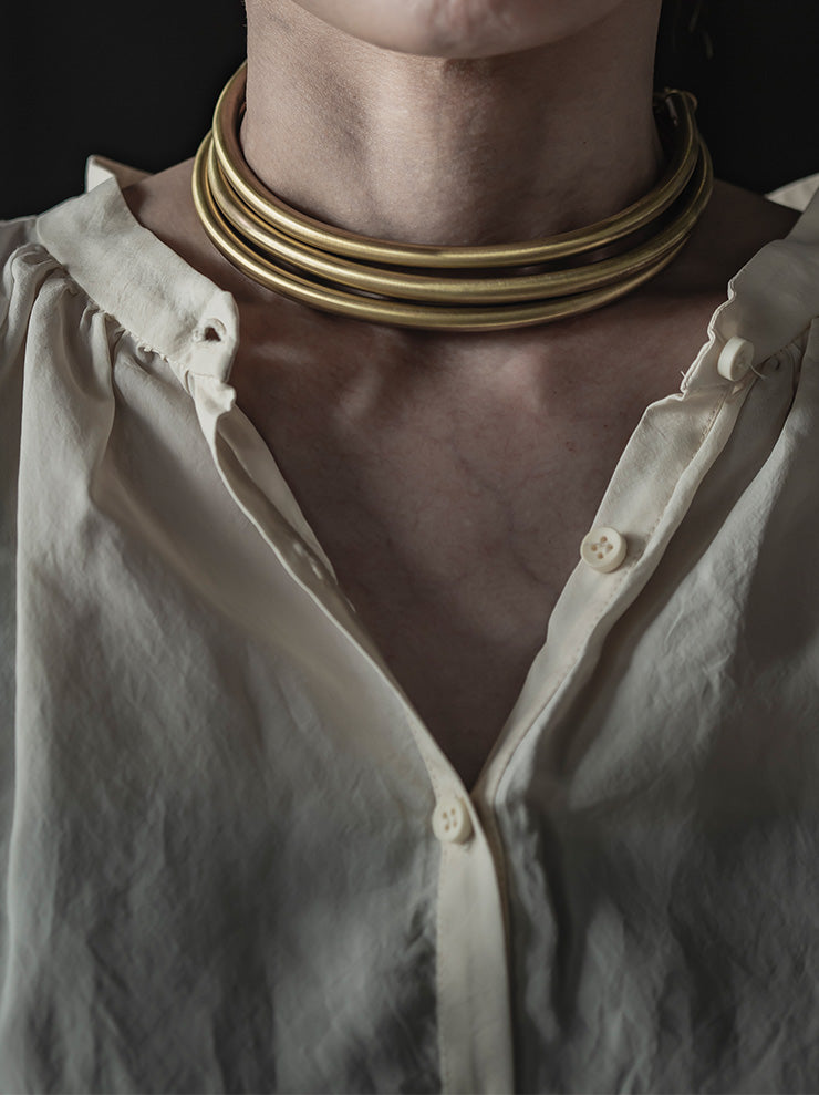 UMA WANG X DETAJ <br>AFRICAN BRASS NECKLACE