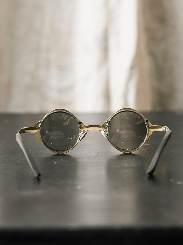 RIGARDS×DETAJ<br> Copper x solid wood sunglasses GOLD PATINA / RG0825DT