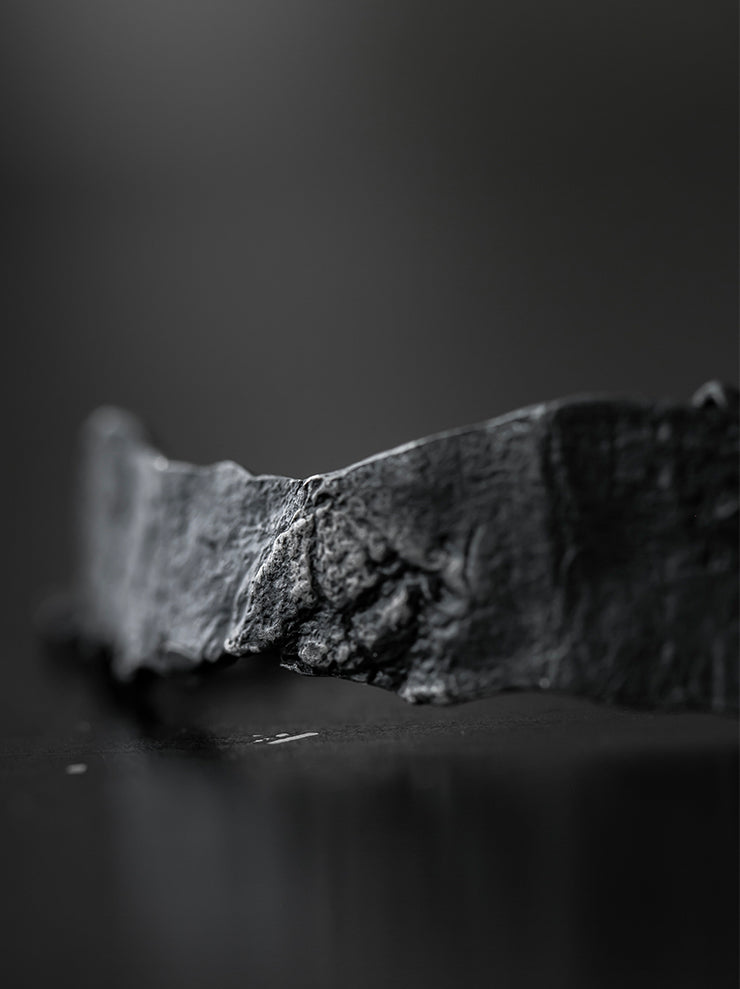 UMA WANG × DETAJ<br>TOUHEN SILVER BRACELET / BURNED BLACK