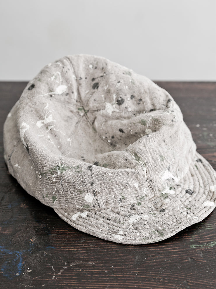 HORISAKI<br> ONE OF A KIND 50 LINEN CAP GRAY