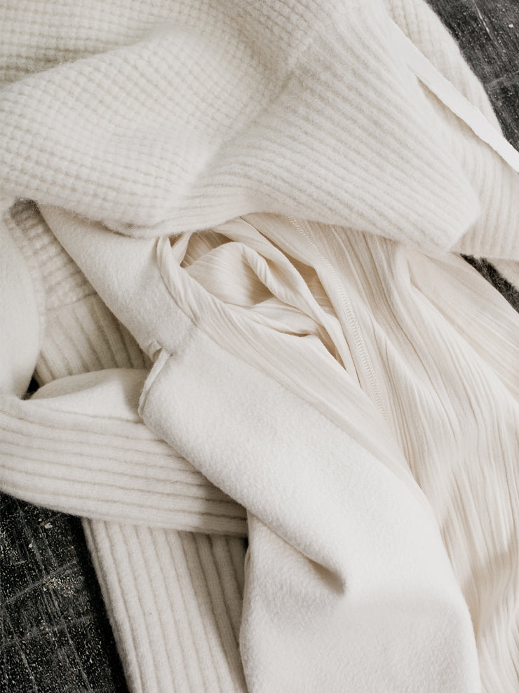 Phaédo<br> long coat WHITE