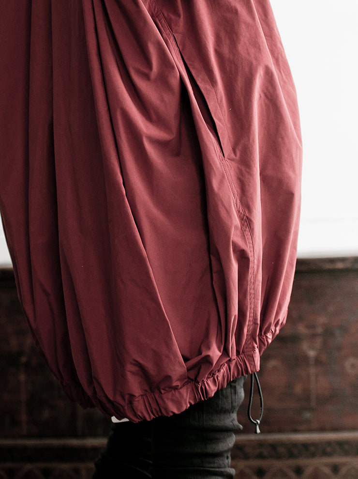NILøS<br> Ruched long blouson RED