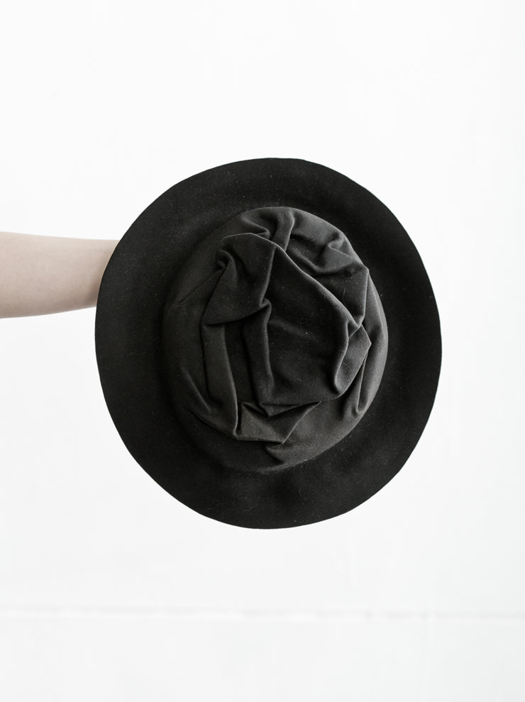 HORISAKI<br> Easy Burned Beaver Fur Felt Unisex Hat GRAY