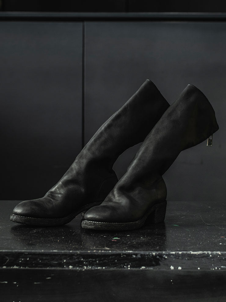 GUIDI<br>WOMENS バックジップハイブーツ 789ZX BLKT / BABY CALF FULL GRAIN