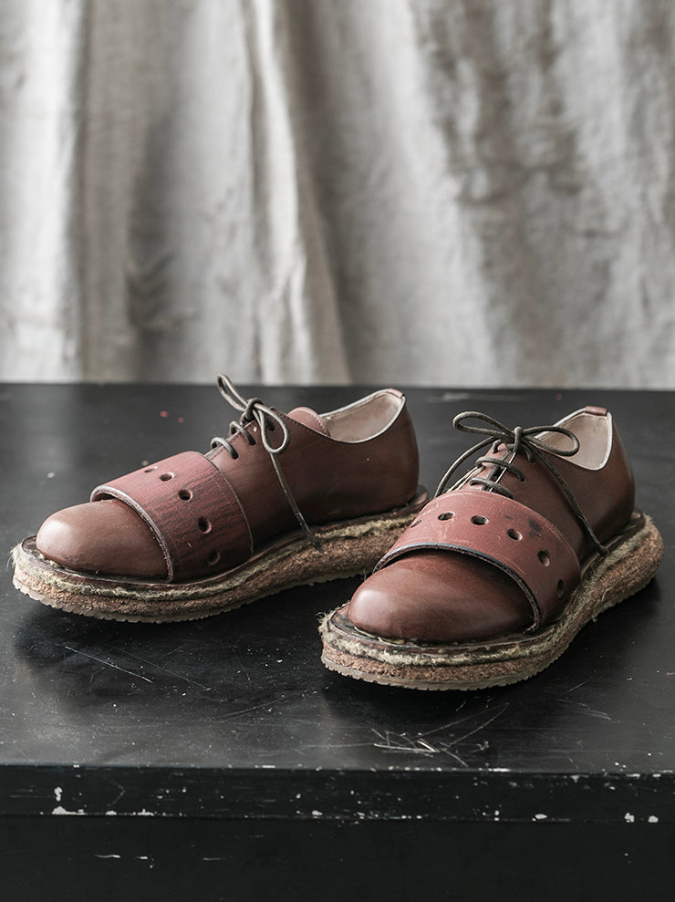 MATTHIAS WINKLER<br />MENS アンティークホースハーネスシューズ GURT / Brown