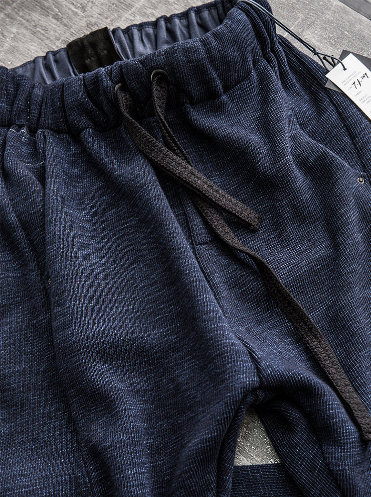 MATiAS<br> Indigo knit drawcord pants INDIGO